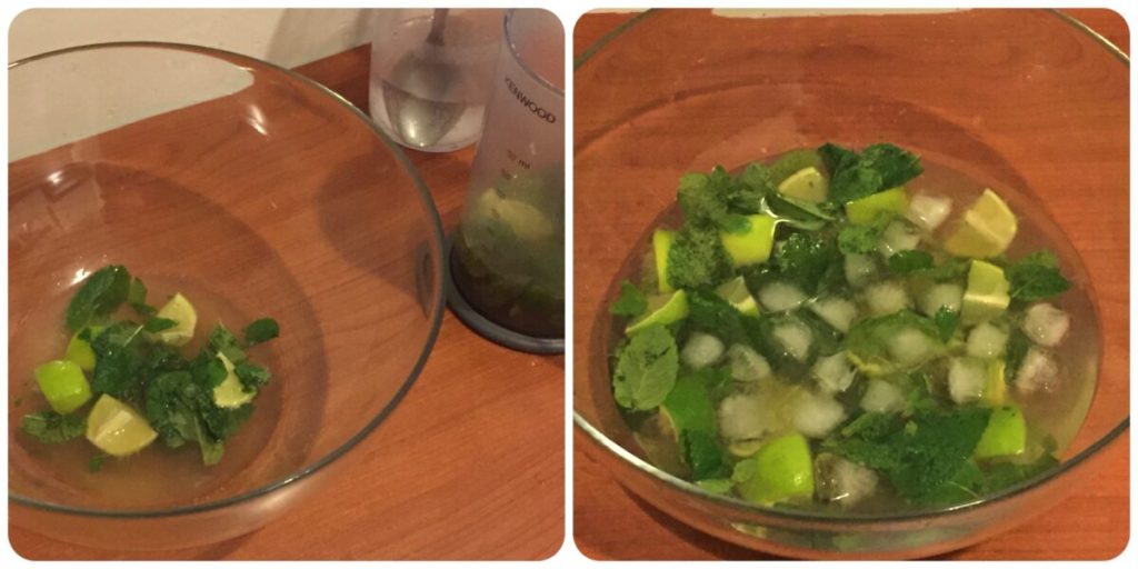 gemarineerde octopus mojito pesto