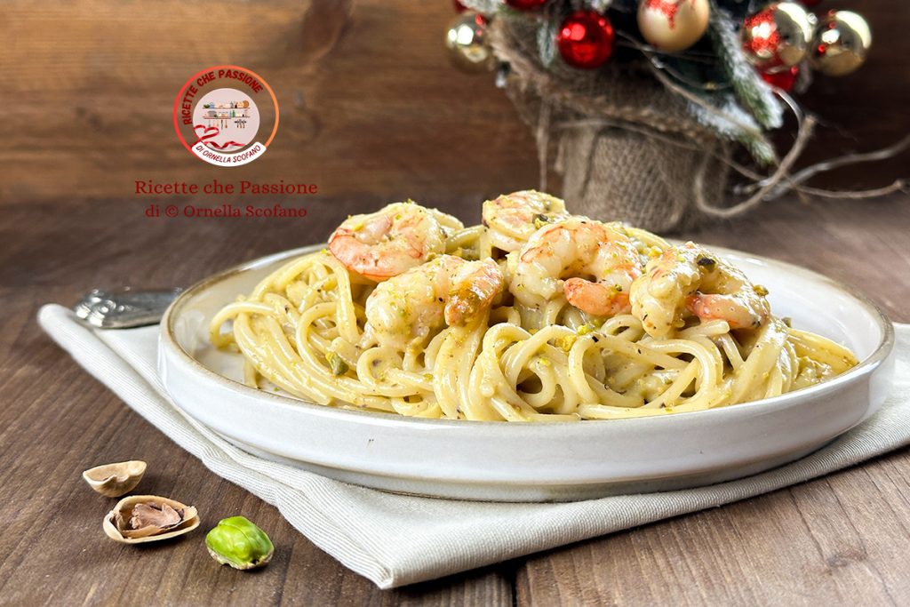 Recept pasta met garnalen en pistachepesto