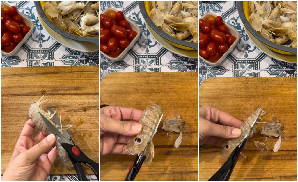 pasta met mantisgarnalen