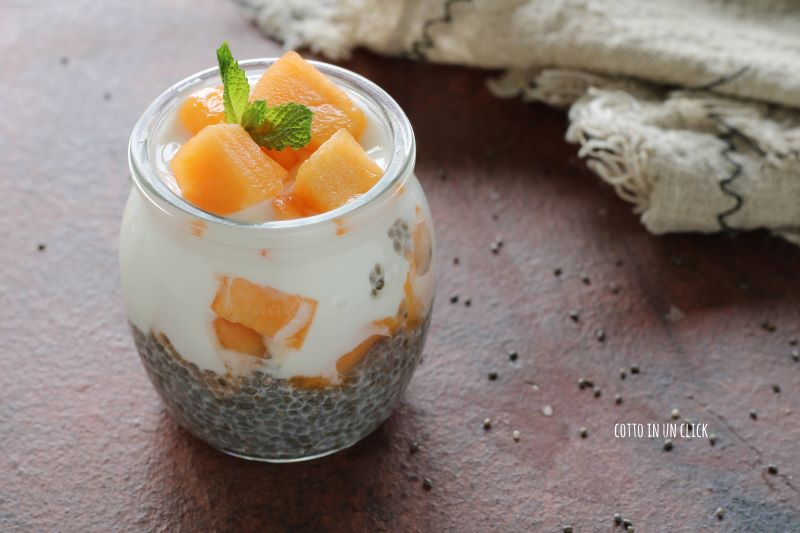 Chia pudding met yoghurt