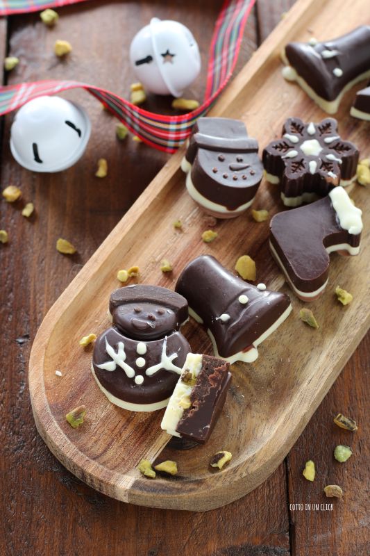 eenvoudige zelfgemaakte kerstchocolaatjes