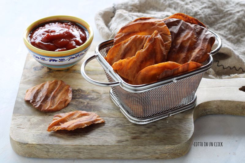 supersnelle kikkererwtenchips uit de oven