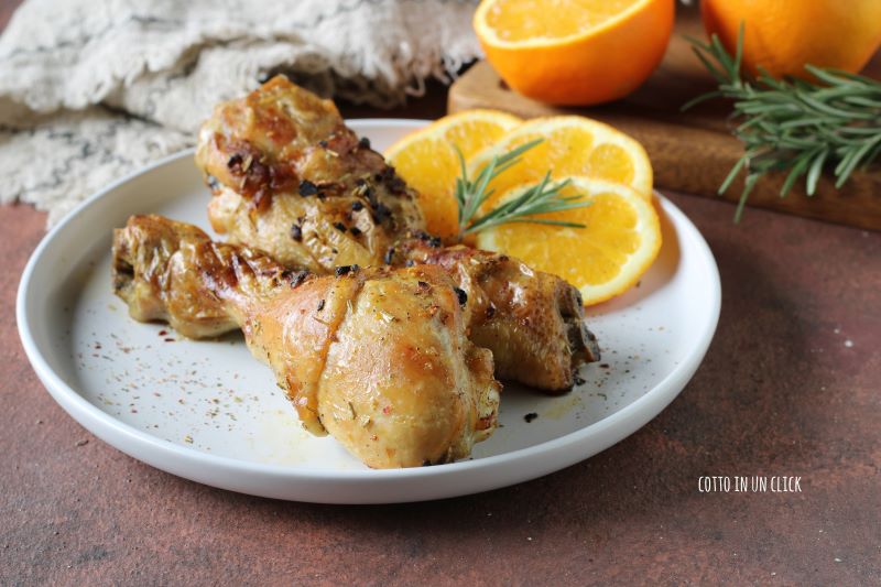 kip met sinaasappel uit de oven