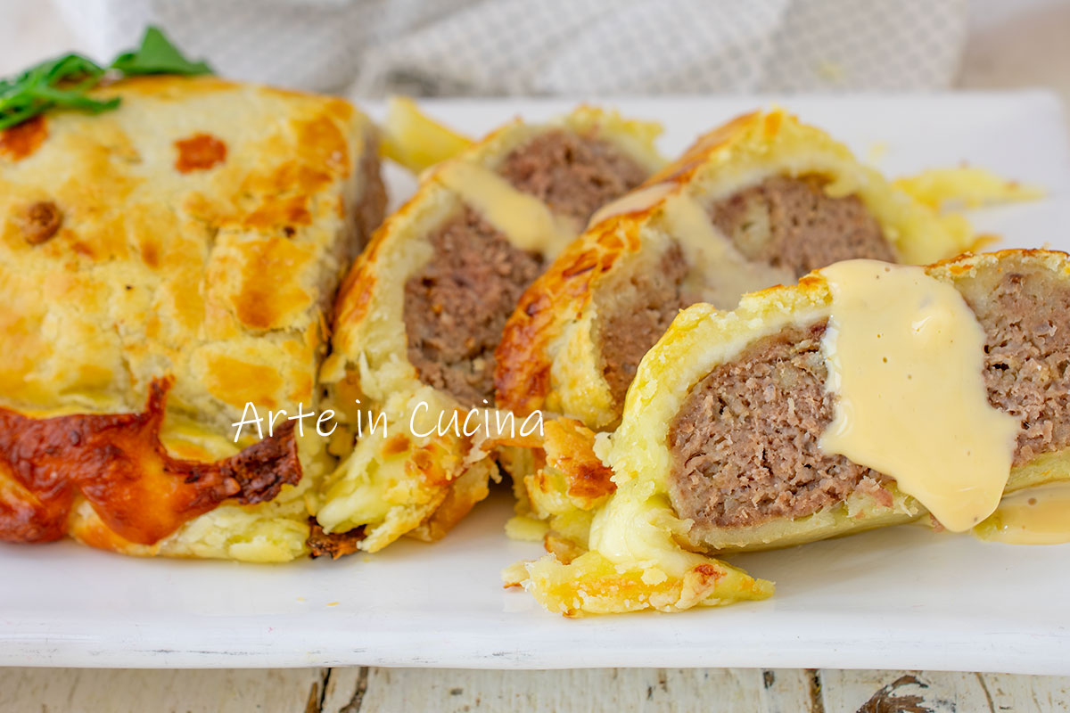 Gehaktbrood in crosta van brisée