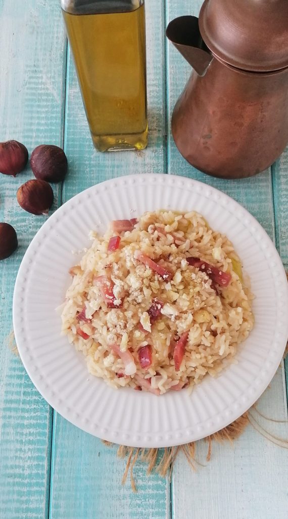 risotto met kastanjes en speck