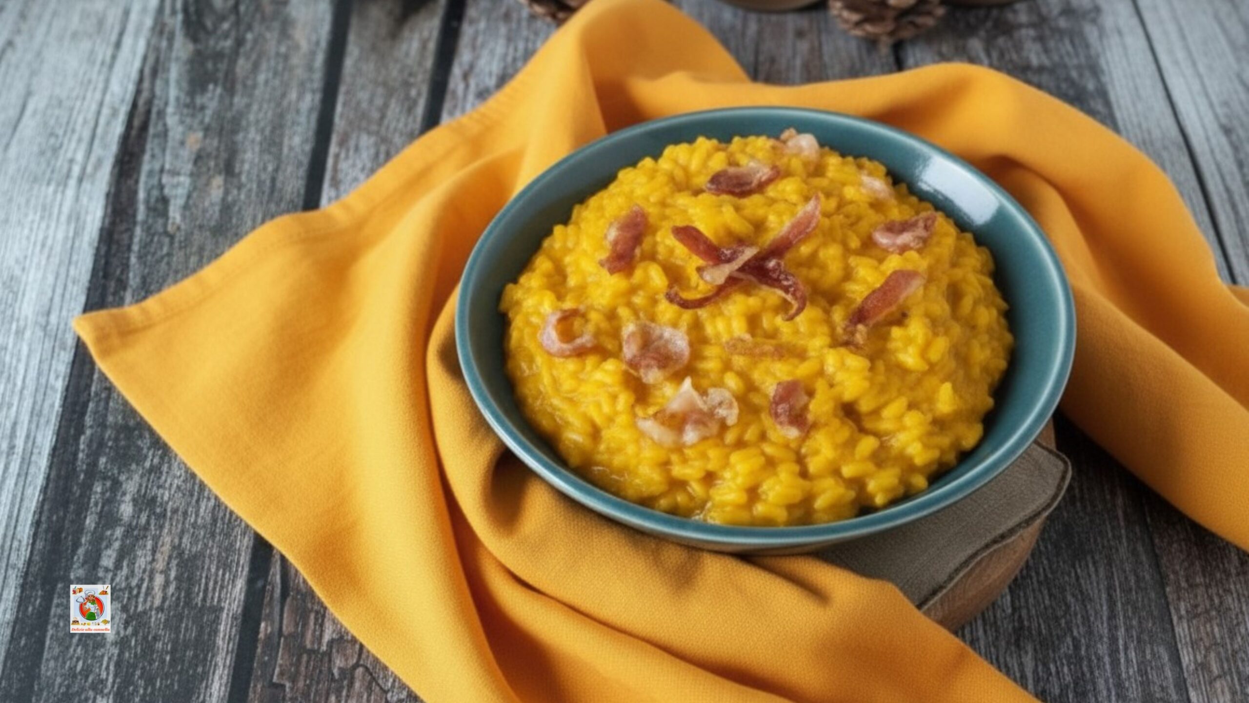 Risotto met pompoencrème en spek: het meest geliefde herfstgerecht