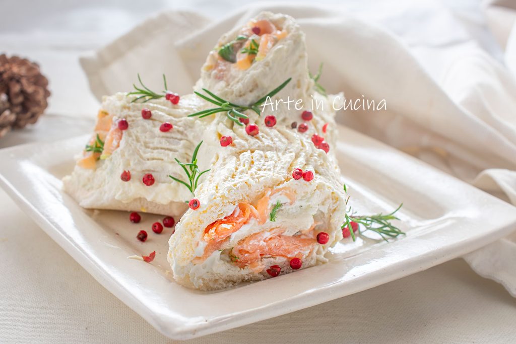 Zalm en ricotta rol met pancarrè