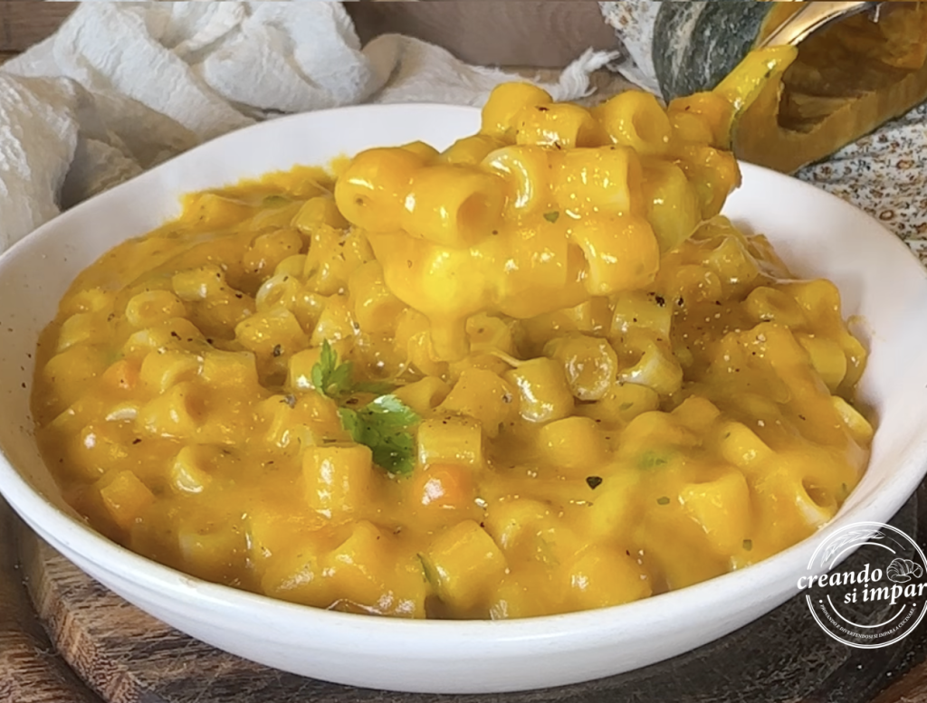 romige en smeuïge pasta met pompoen