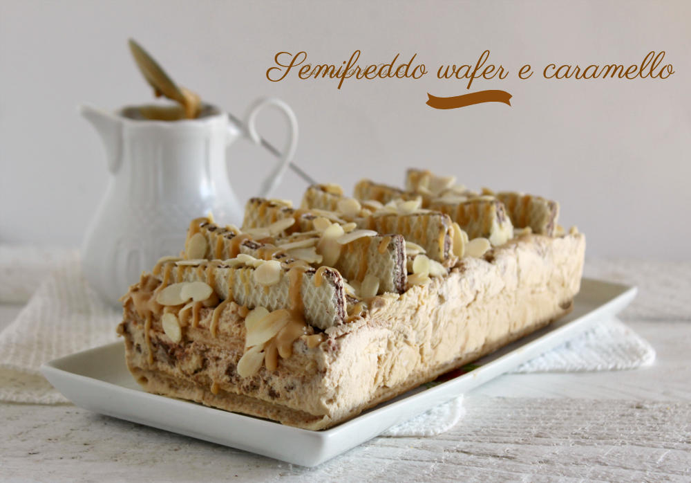 Semifreddo wafel en karamel