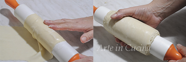 Napolitaanse sfogliatelle ricce met nutella vickyart kunst in de keuken