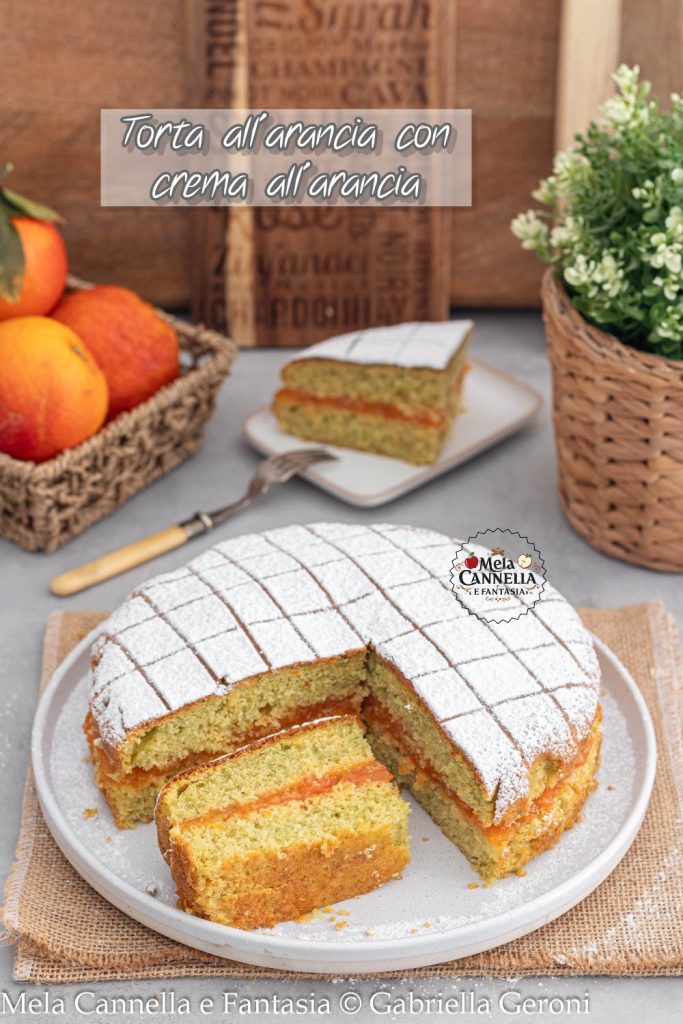 sinaasappeltaart met sinaasappelcrème