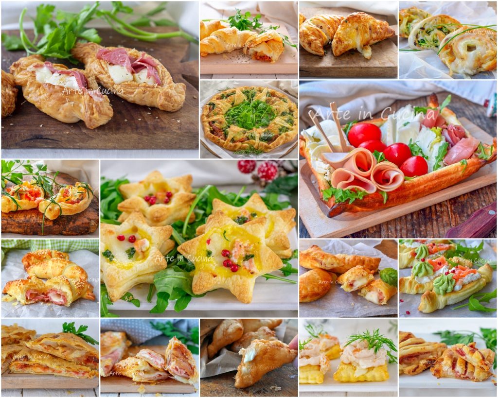 Bladerdeeg tartines met zalm en philadelphia