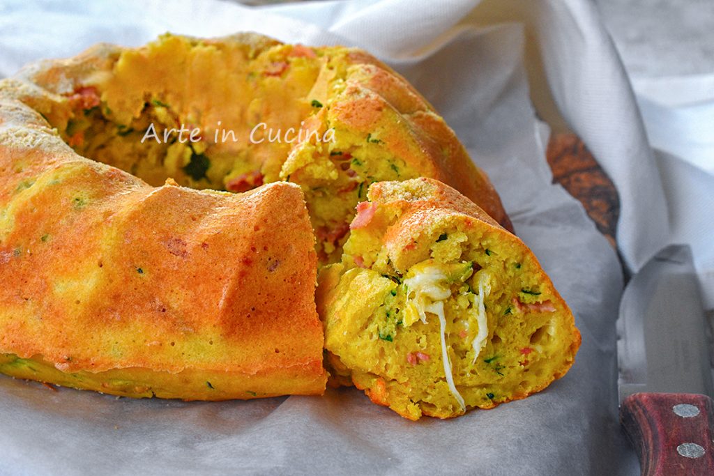Snelle tortano met courgettes zonder rijzen