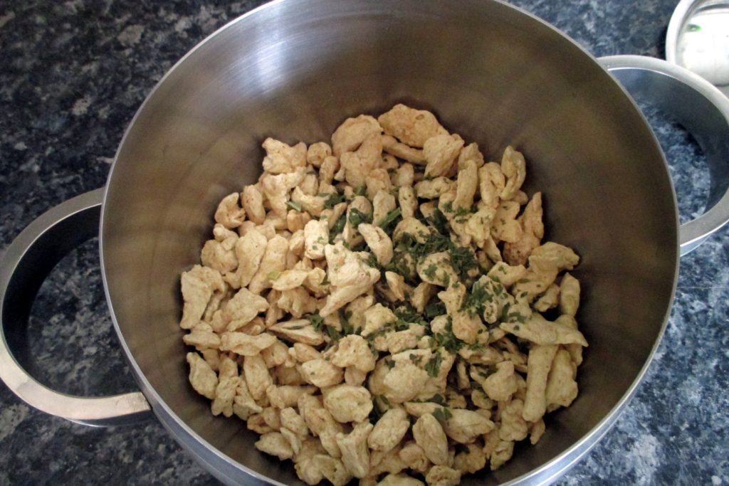 Veganistische Sojaragù, Mangia senza Pancia