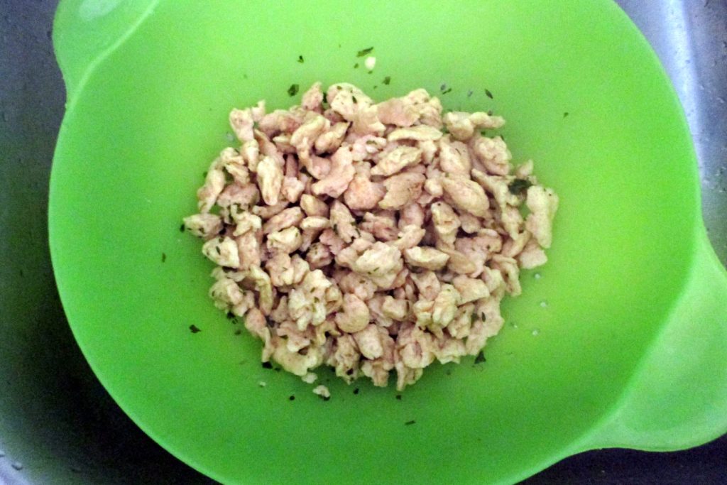 Veganistische Sojaragù, voorbereiding, Mangia senza Pancia