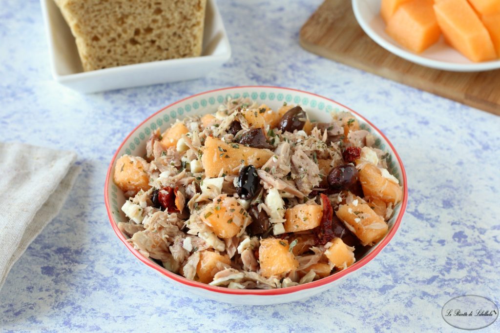 Tonijn en meloensalade