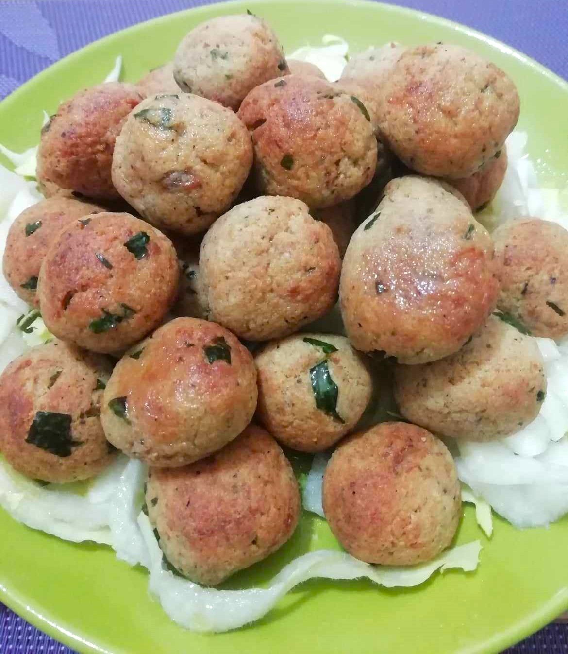 TONIJNBALLETJES met heteluchtfriteuse