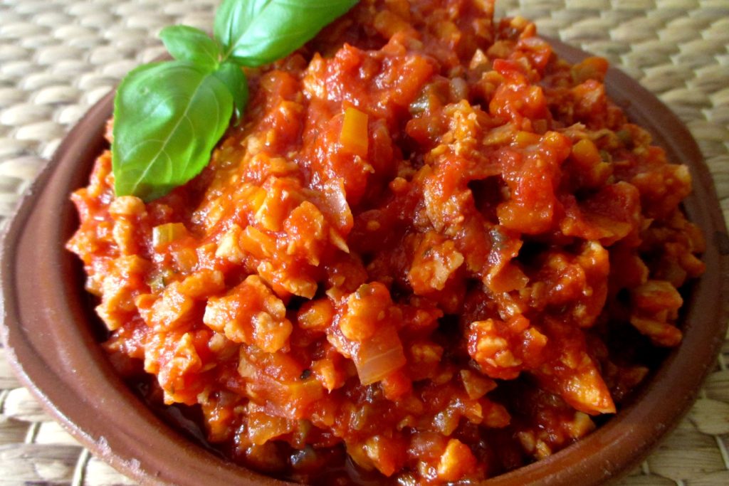 Vegan soja ragù, Mangia senza Pancia