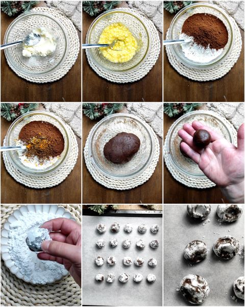 voorbereiding van de gekruide kerstkoekjes