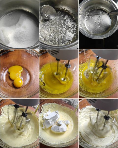 voorbereiding van de gepasteuriseerde mascarponecrème
