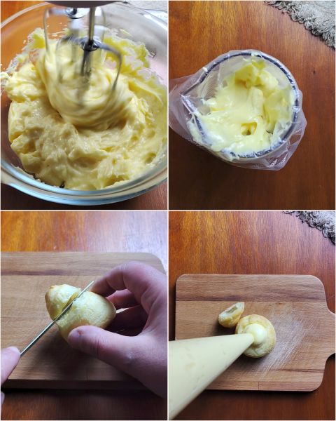 voorbereiding van de kuiken soesjes