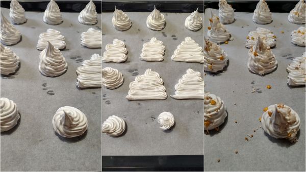 vorm toefjes en laat suiker sprinkles vallen voor de decoratie