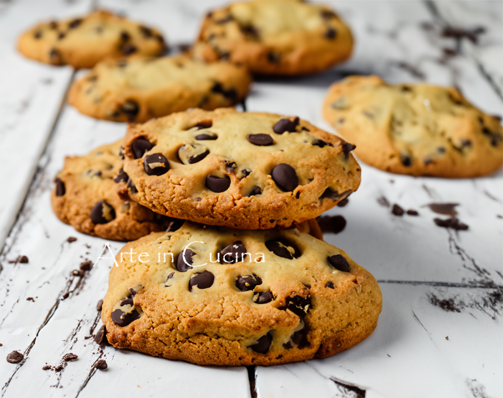 Zachte koekjes met chocoladestukjes