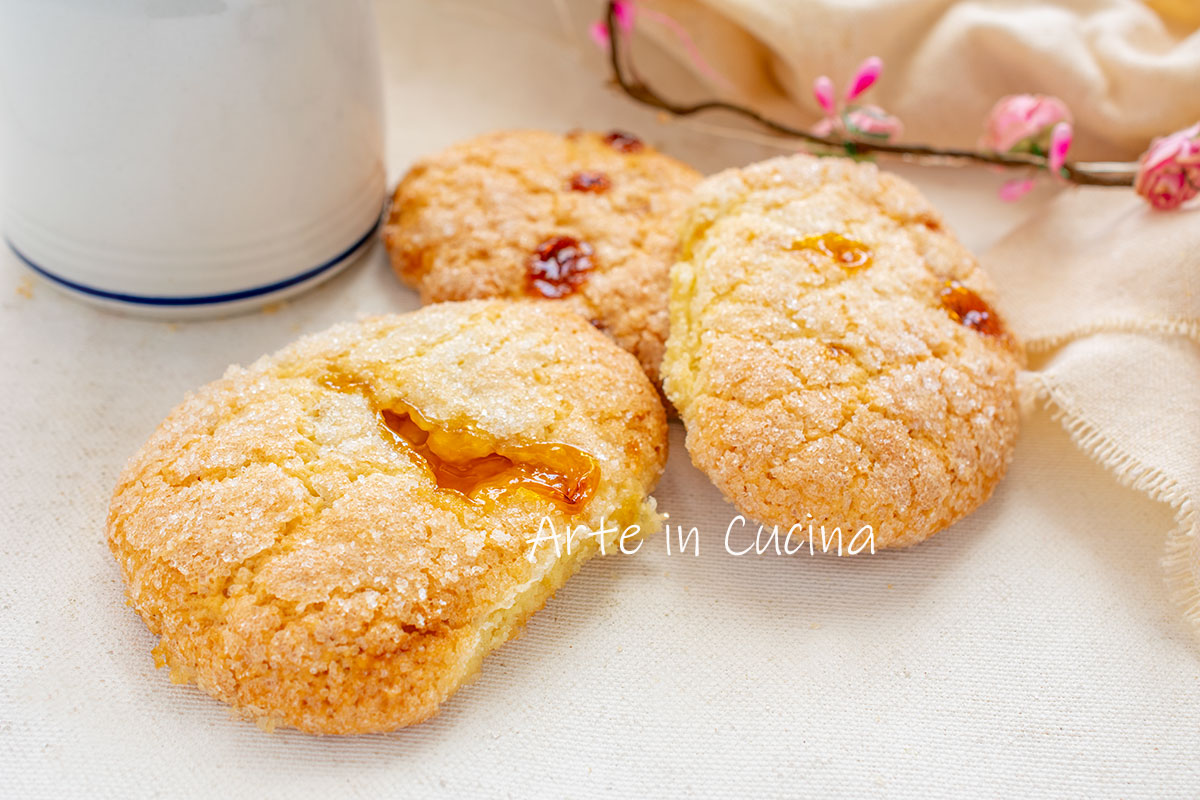 Zachte koekjes met jam
