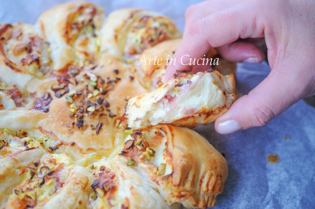 Zonnebloem met mortadella en pistachenoten snel vickyart arte in cucina