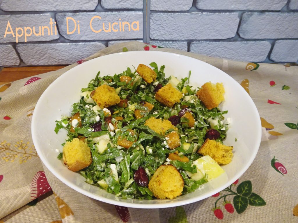 Pompoen en hüttenkäse salade