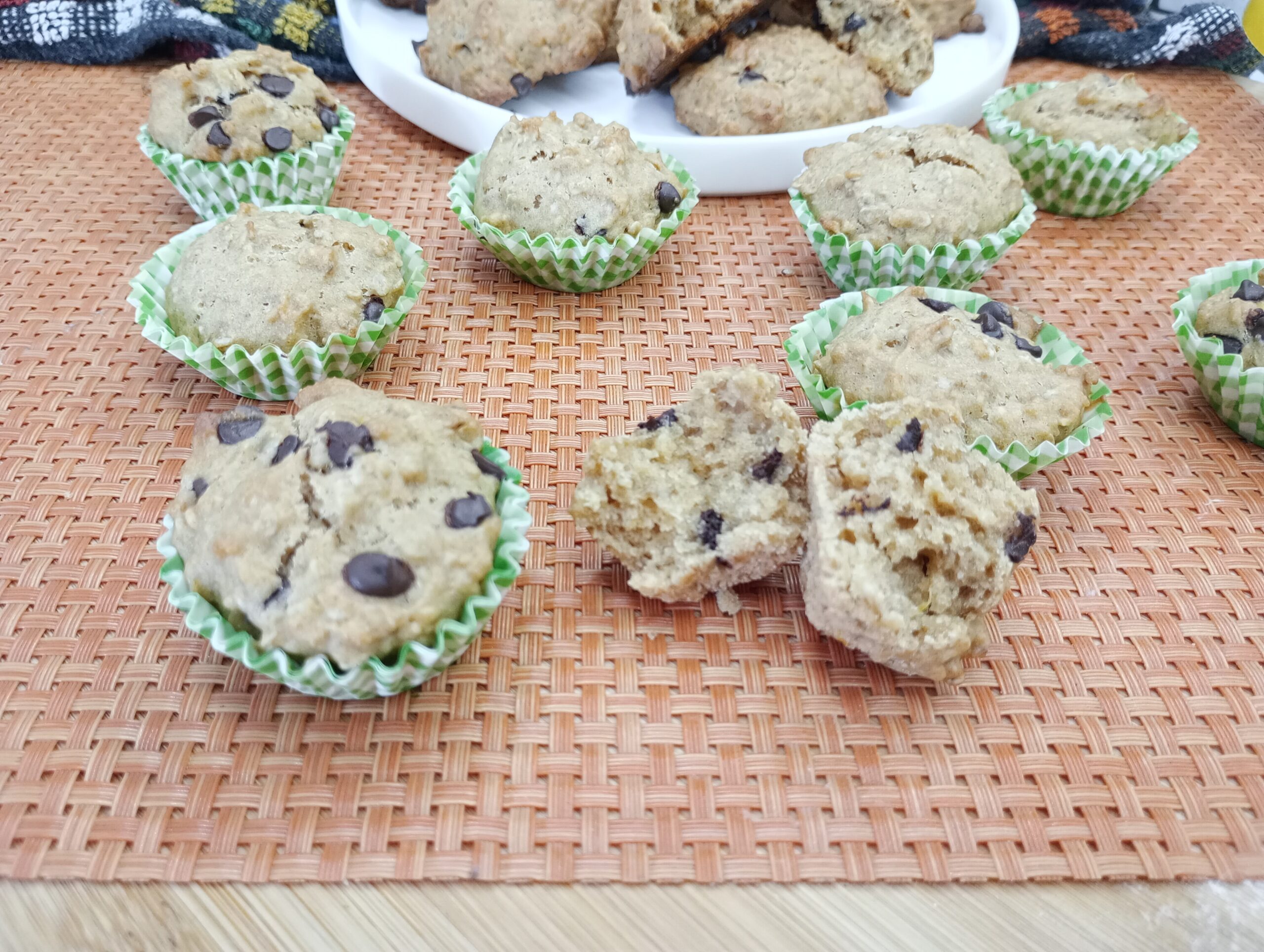 Muffin met havervlokken