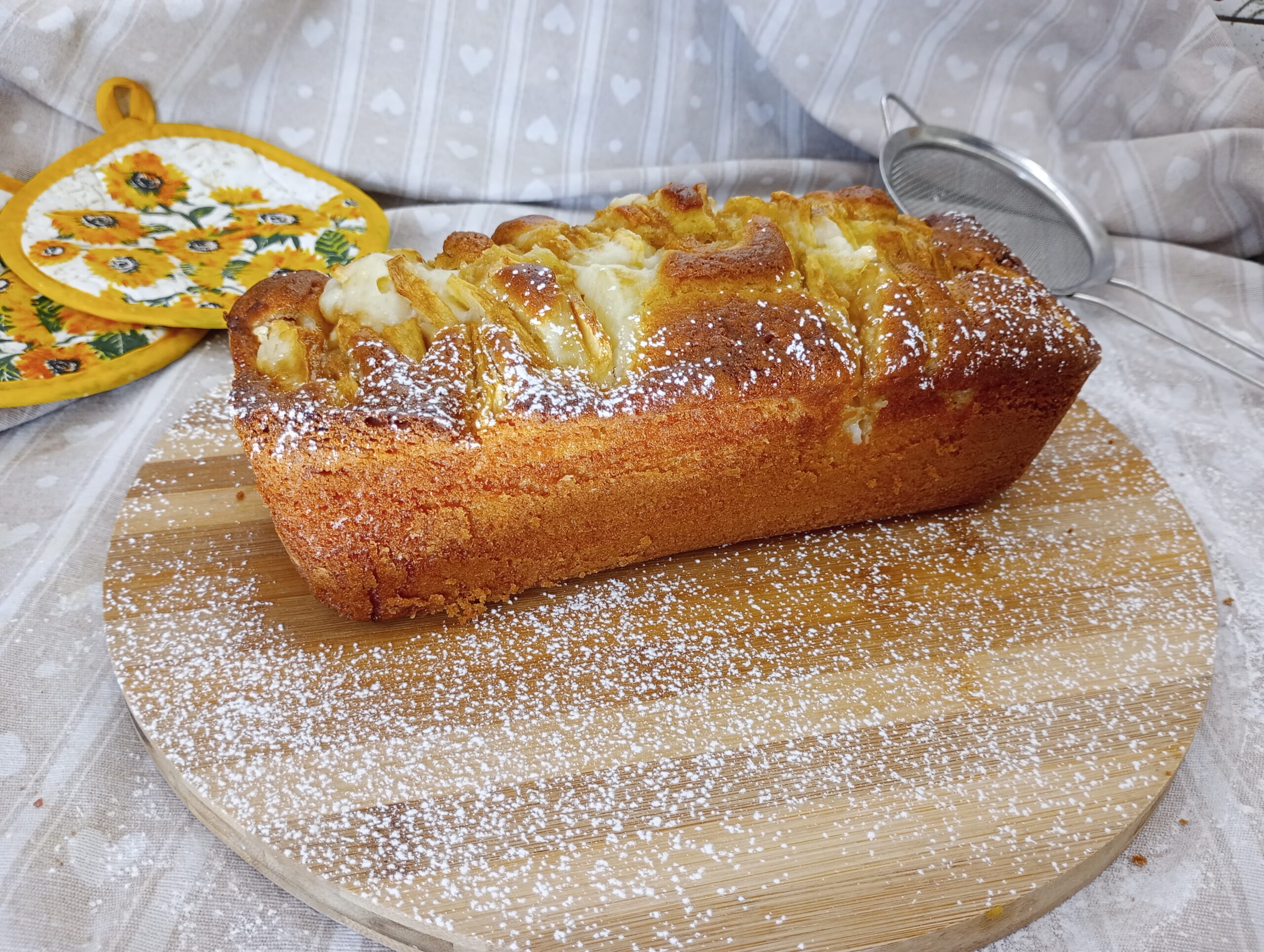 Plumcake met Room en Appels