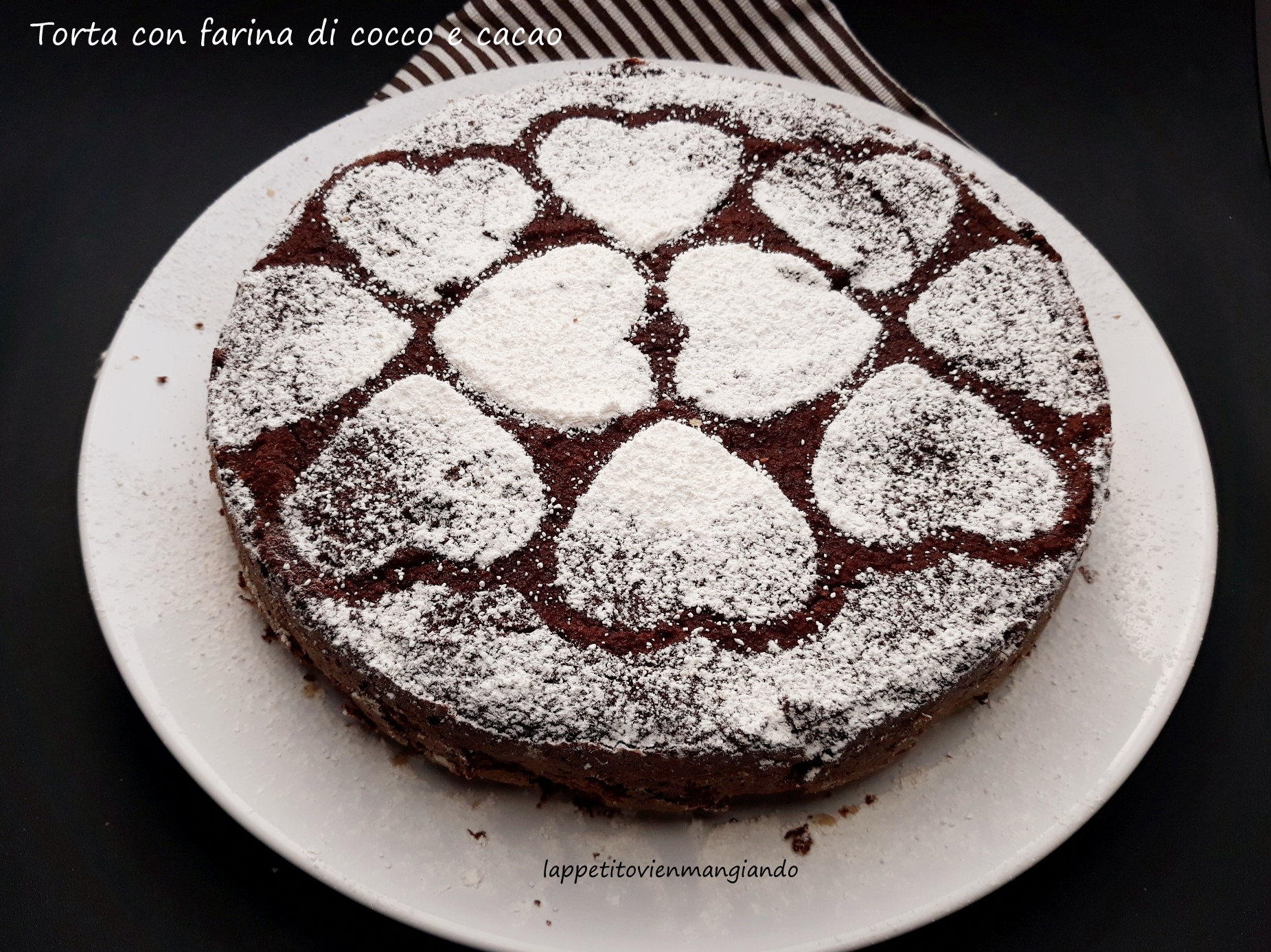 Taart met Kokosmeel en Cacao