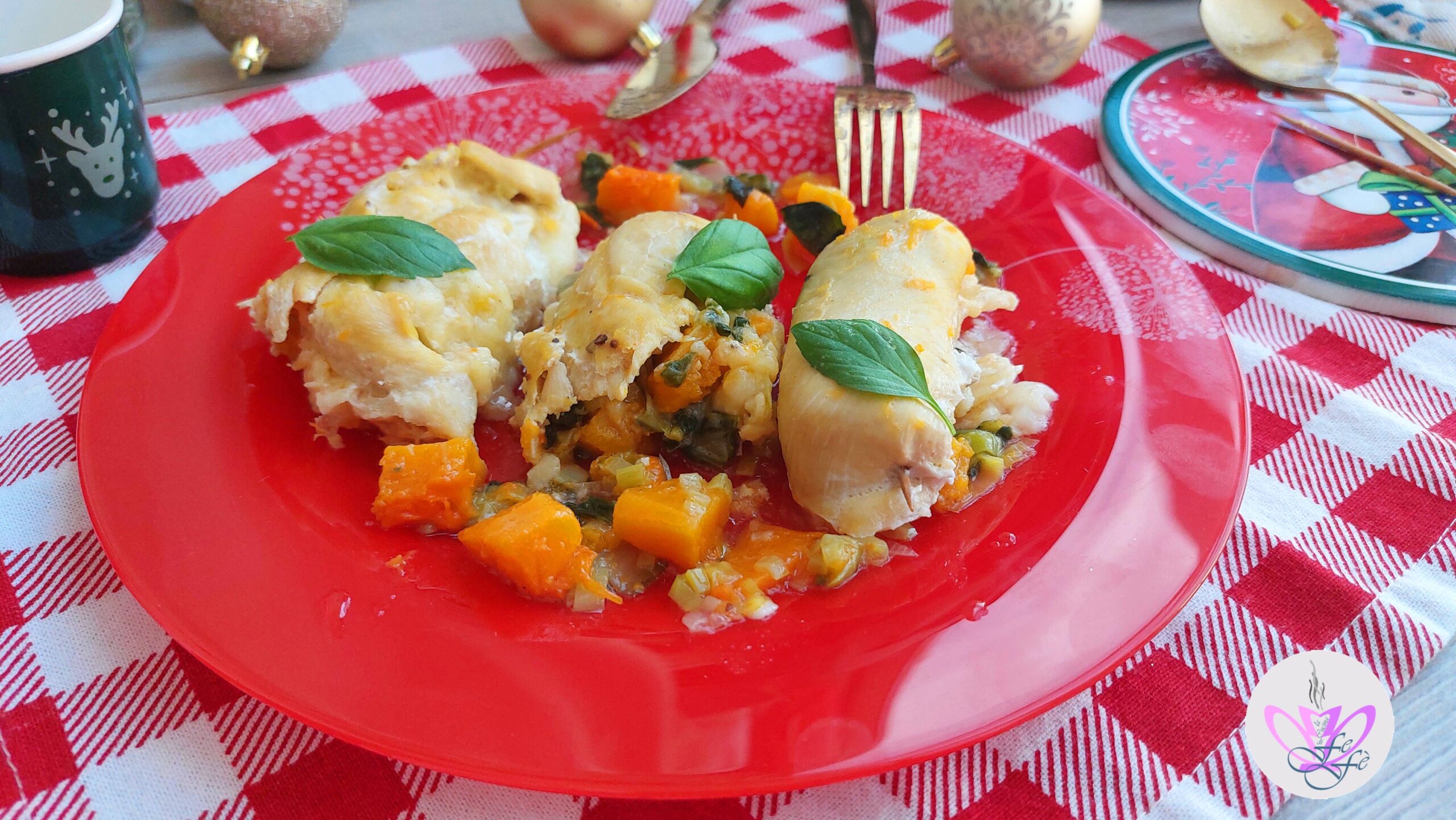 GEVULDE KIPFILET IN PAPIER GEBAKKEN