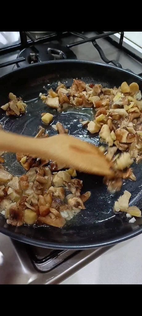 Champignons in de pan