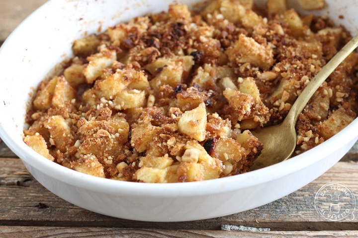 Appelcrumble in de magnetron