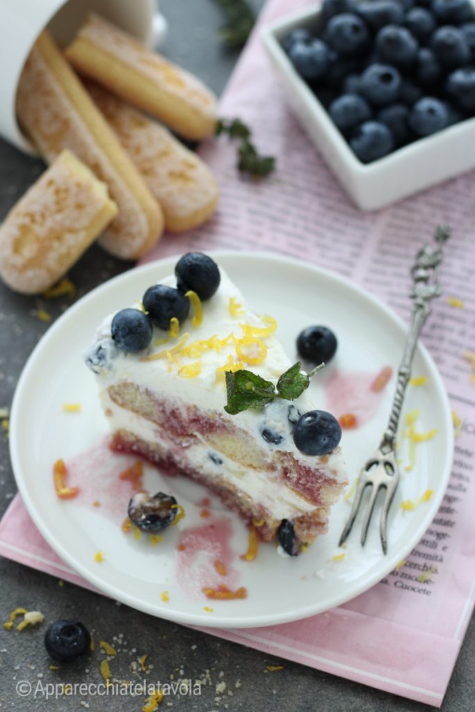 dessert met blauwe bessen zonder bakken
