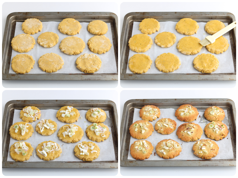 focaccia's met kikkererwten en venkel