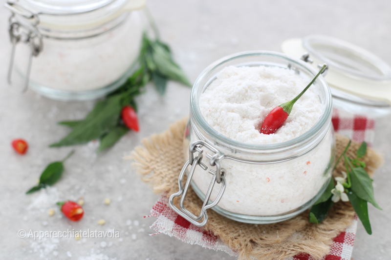 gekuirde zout met chili