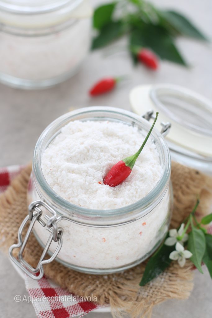 gekuirde zout met chili