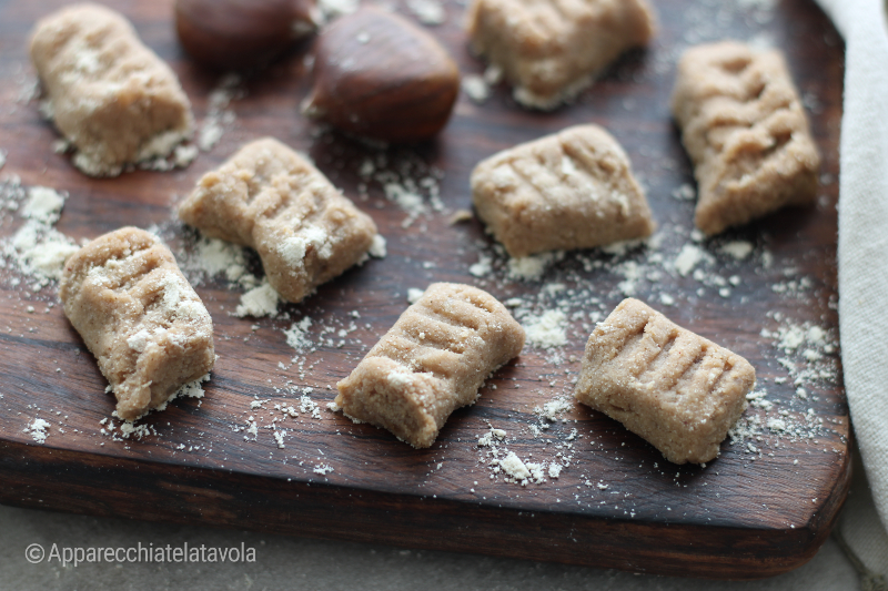gnocchi met kastanjemeel en aardappelen