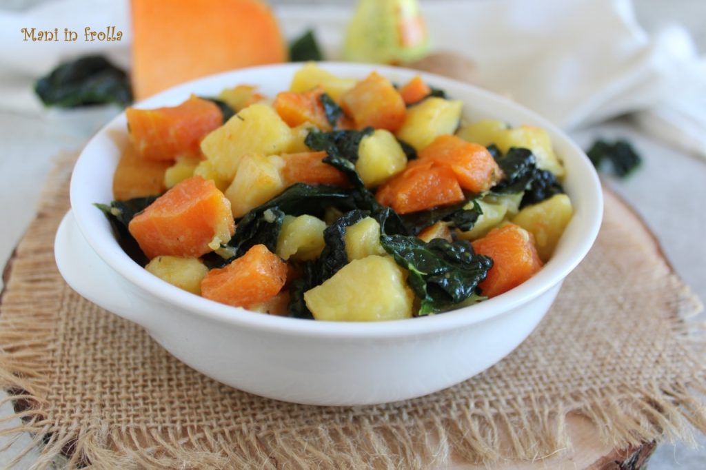 Pompoen, Aardappelen en Cavolo Nero in de Pan