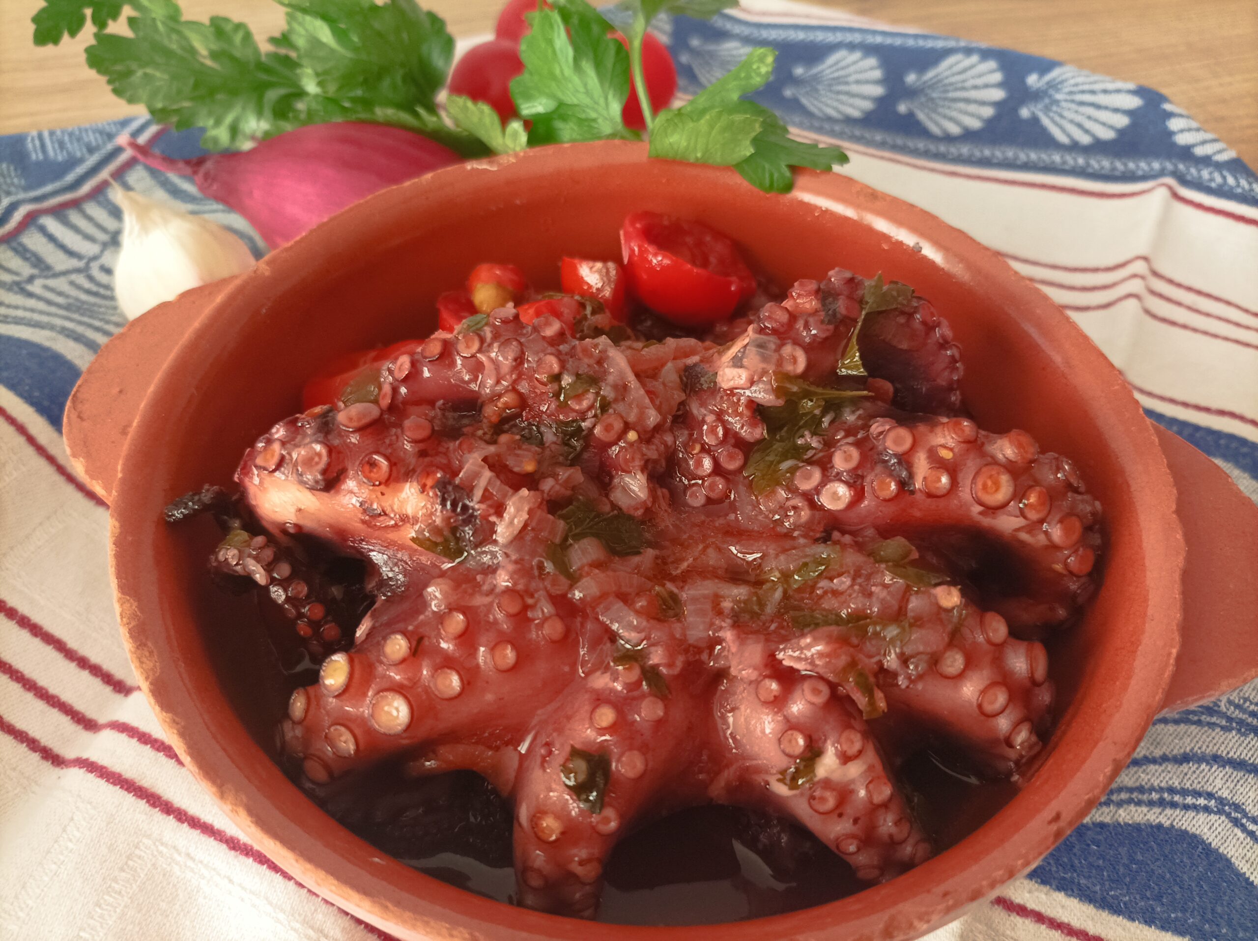 Octopussen in hun eigen vocht (L pulp in da l’acqua lor)