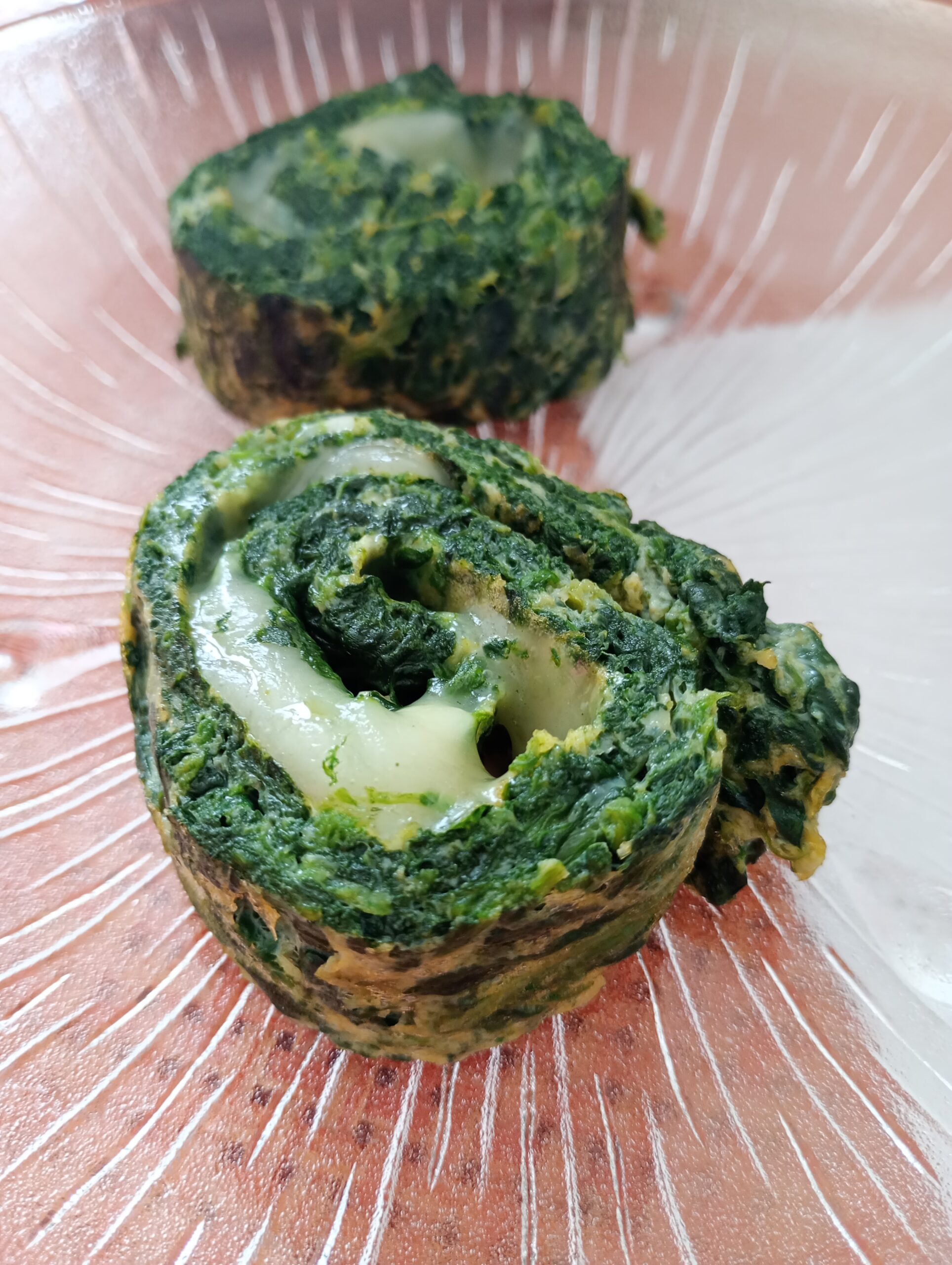 Spinazie- en Scamorza-omelet