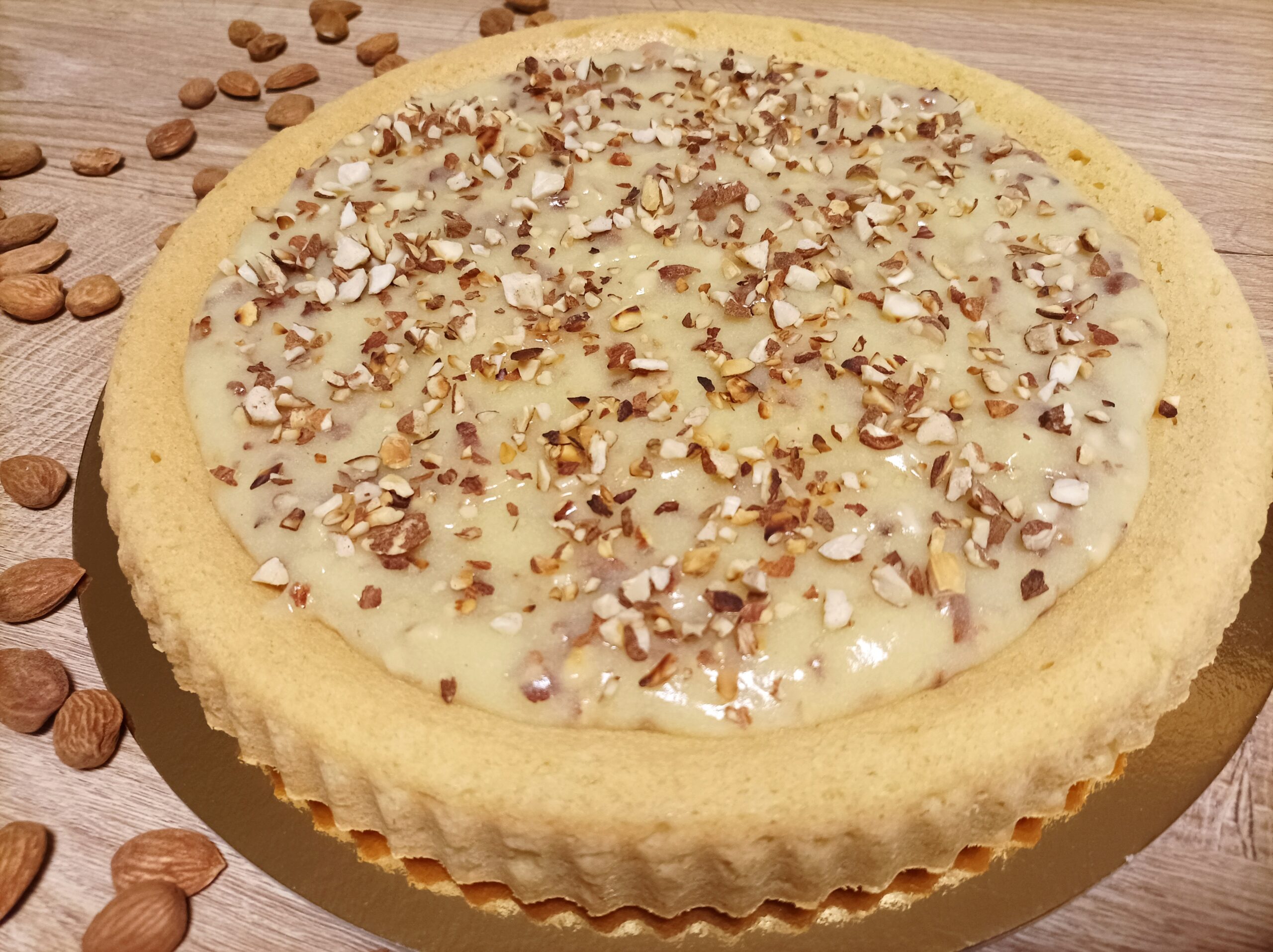 Zachte taart met appelcrème