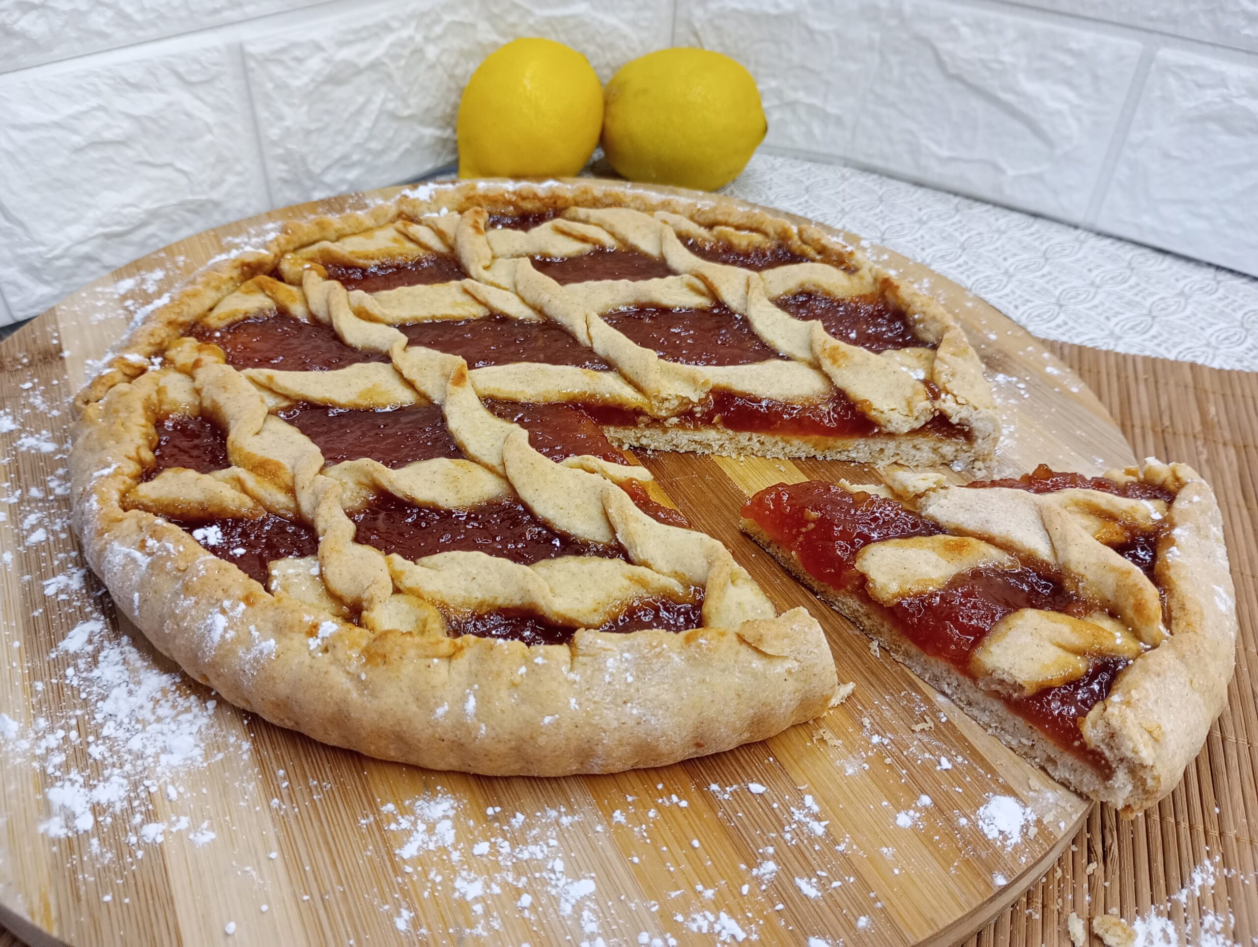 Taart met sinaasappelmarmelade