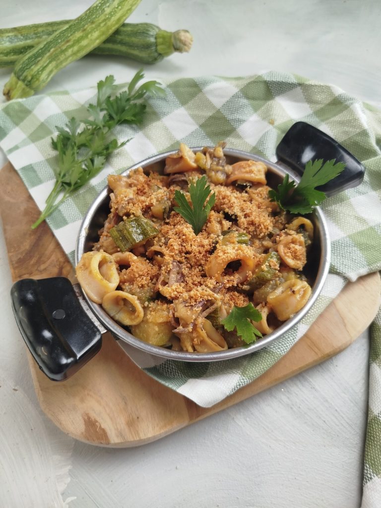 Inktvissen en courgette