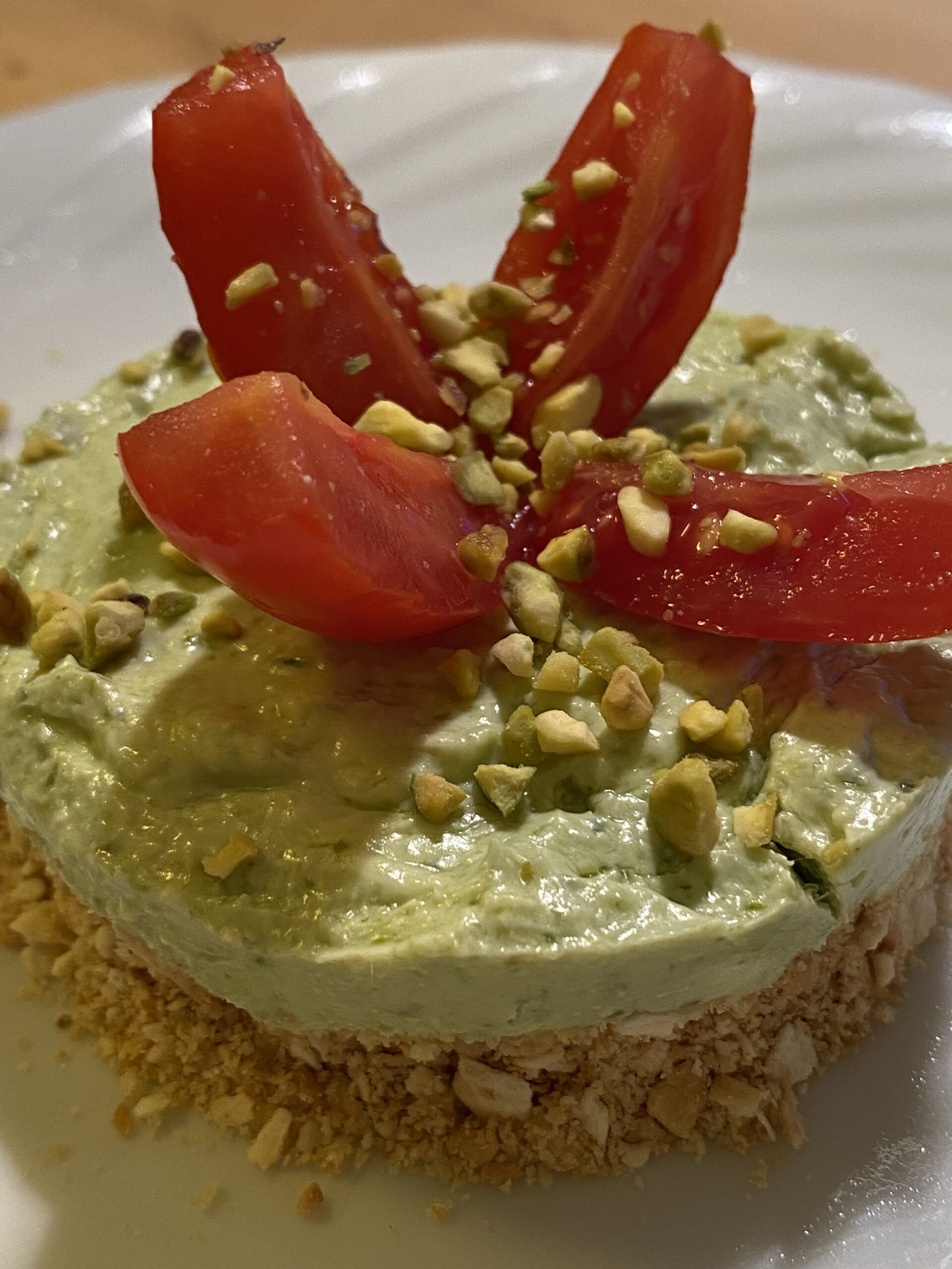Hartige cheesecake met pesto