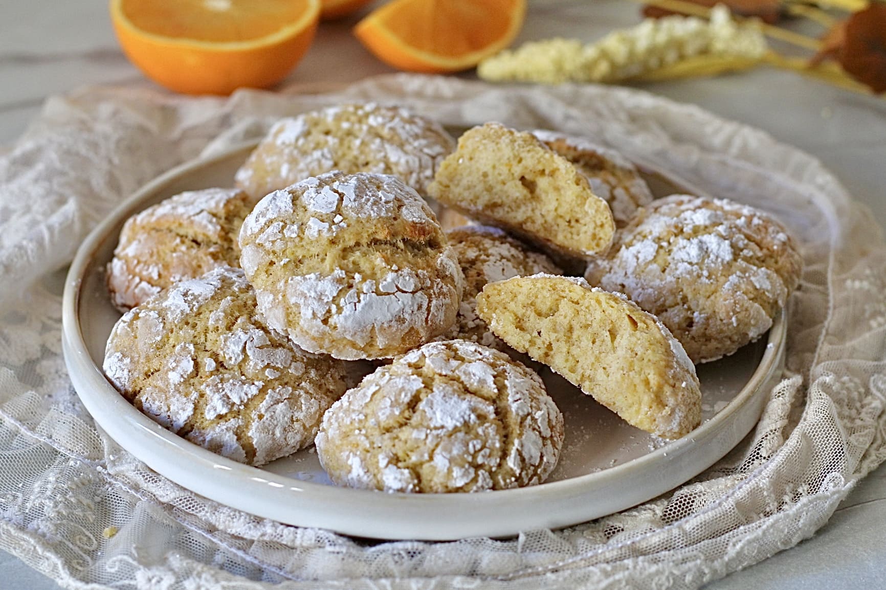 Sinaasappelkoekjes met olijfolie, geurend, aromatisch, en ik eet ze zonder schuldgevoel!