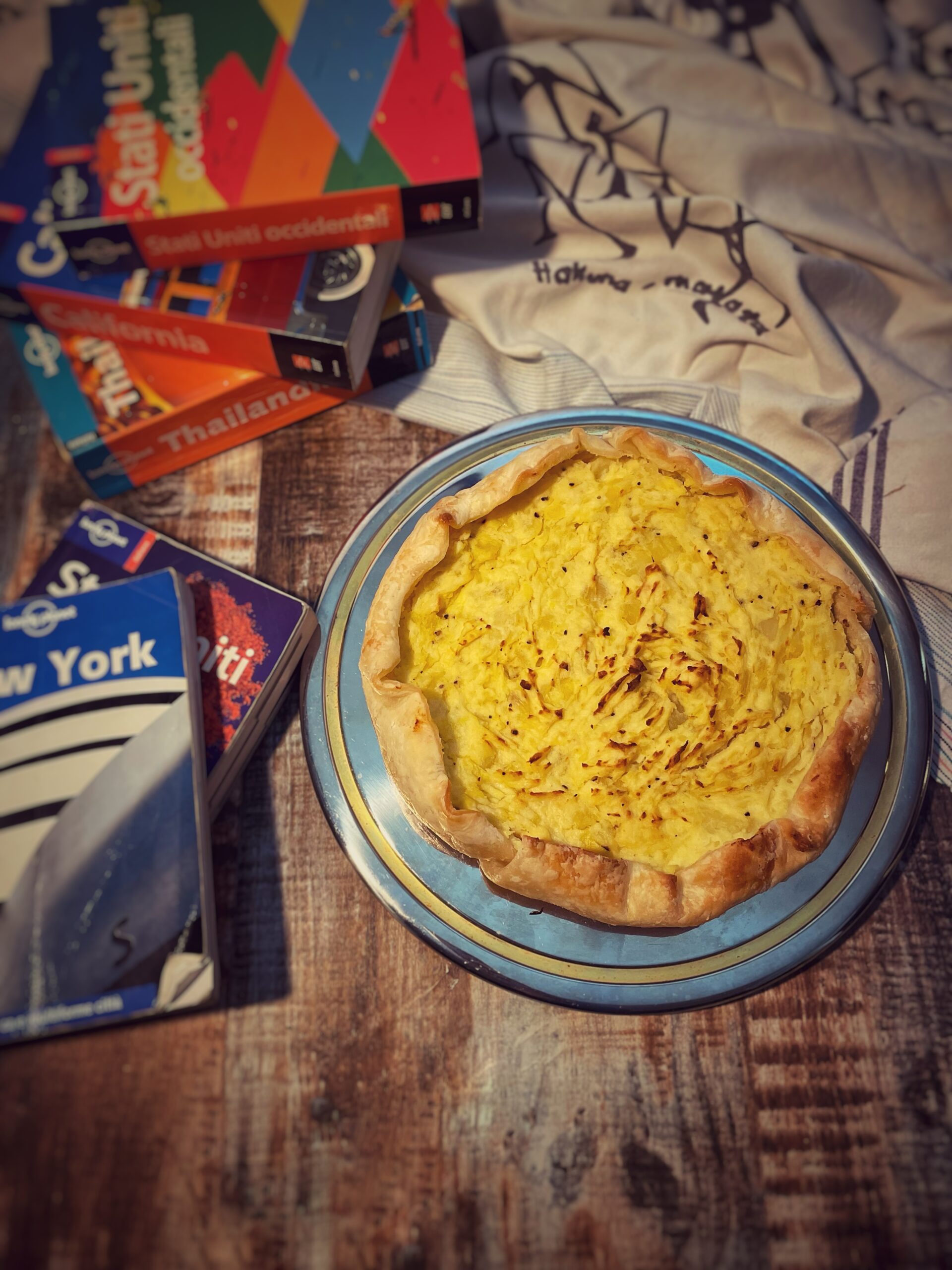 Aardappel- en geitenricottataartje